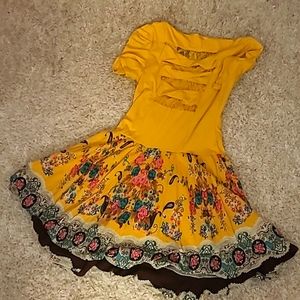 Yellow flower dress